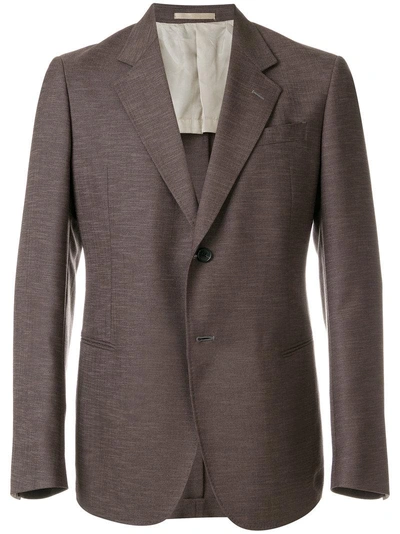 Armani Collezioni Classic Tailored Blazer - Brown
