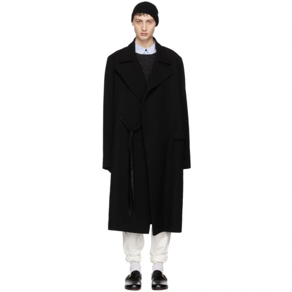 coco21AW Hed mayner wool coat S Hed Mayner Black Wool Tailored Coat | ModeSens