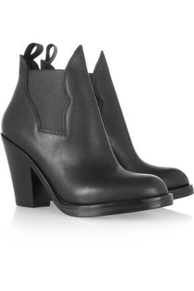 Acne Studios Woman Star Leather Ankle Boots Black