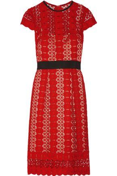 Catherine Deane Woman Ilissa Guipure Lace Dress Red