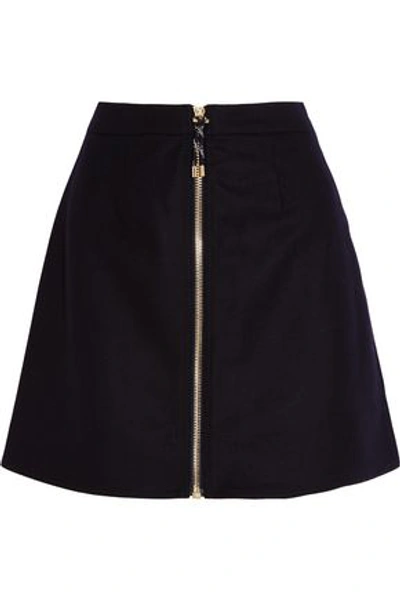 Acne Studios Woman Prisca Wool-blend Twill Mini Skirt Midnight Blue