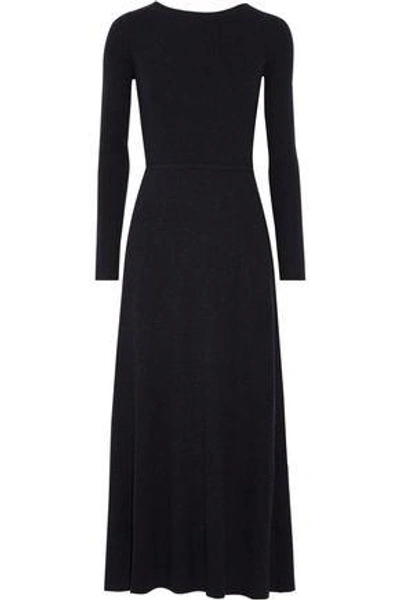 Elizabeth And James Woman Caden Tie-back Ribbed-knit Maxi Dress Midnight Blue