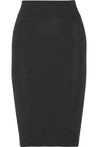 Enza Costa Woman Stretch-jersey Pencil Skirt Charcoal