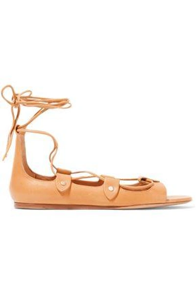 Isabel Marant Woman Alisa Lace-up Leather Sandals Camel