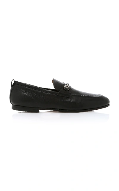 Bally Men's Plintor Leather Apron Toe Loafers In Black