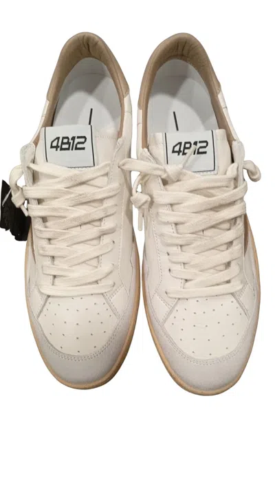 4b12 Men's Leather Sneakers  Play New Camel In Neutral