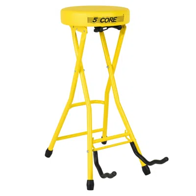 5 Core Guitar Stool Seat Thick Cushioned Portable Durable Guitars Chair With Padded Holder Stand For Musici
