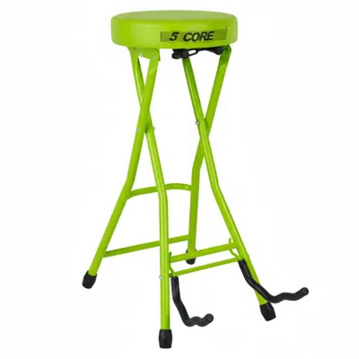 5 Core Guitar Stool Seat Thick Cushioned Portable Durable Guitars Chair With Padded Holder Stand For Musici