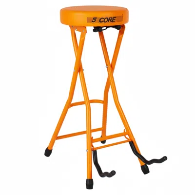 5 Core Guitar Stool Seat Thick Cushioned Portable Durable Guitars Chair With Padded Holder Stand For Musici