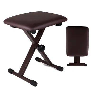 5 Core Keyboard Bench 2 Inch Padded Cushioned Piano Stool Height Adjustable 19" Guitar Seat Portable