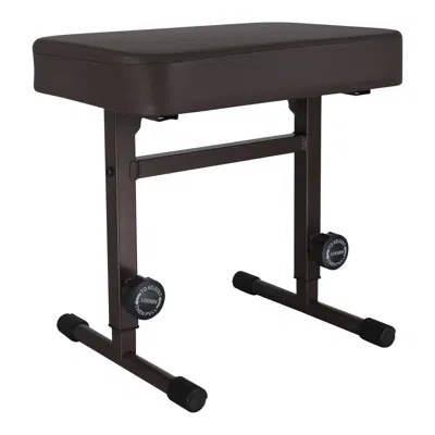 5 Core Keyboard Bench Piano Stool T Style Black Thick Padded Cushion Seat Height Adjustable 17 To 22 Inch K