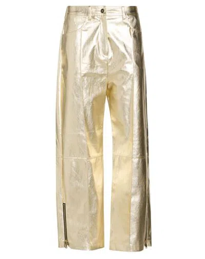 5 Progress Woman Pants Gold Size Xs Polyester, Elastane
