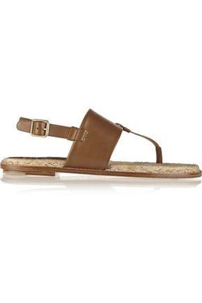 Paul Andrew Espa Leather Sandals In Tan