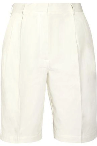 Vanessa Bruno Conty Cotton-blend Piqué Shorts In Ivory