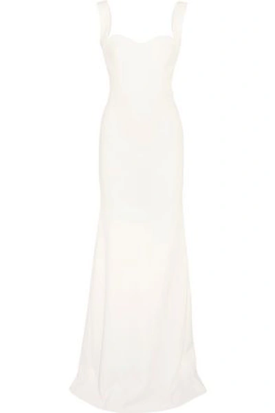 Victoria Beckham Crepe Gown In White