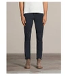 Allsaints Park Slim-fit Stretch-cotton Chinos In Airforce Blue