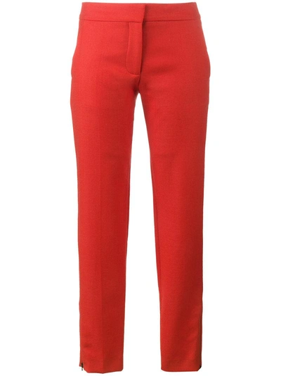 Stella Mccartney Slim Classic Trousers In Red