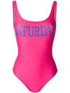 Alberta Ferretti Saturday Lycra One Piece Swimsuit In Pink
