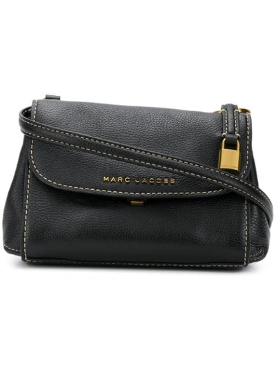 Marc Jacobs Mini The Boho Grind Leather Shoulder Bag - Black In Black/gold