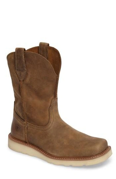 Ariat Rambler Tall Boot In Brown Bomber Leather