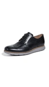 Cole Haan Original Grand Short Wingtip Oxfords In Black