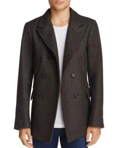 Billy Reid Bond Pea Coat In Olive