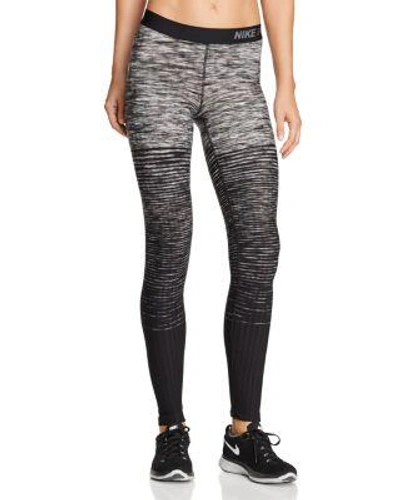 Nike Pro Hyperwarm Fleece-lined Stirrup Leggings In Dark Gray/white |  ModeSens