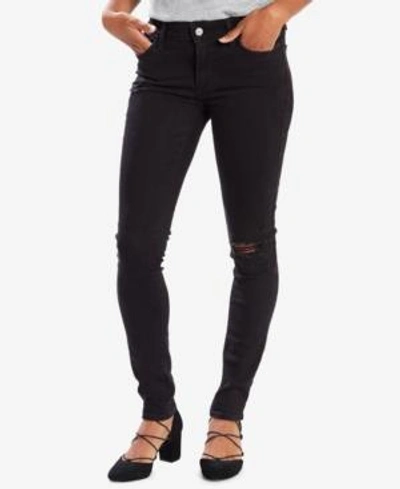 Levi's 711 Ripped Skinny Jeans In Rough & Tumble