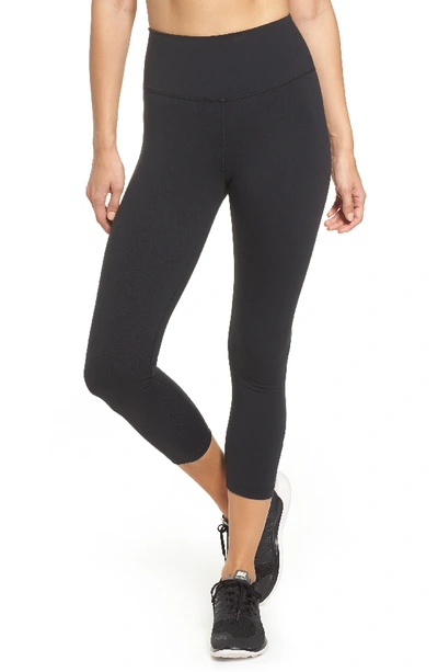 Nike Sculpt Lux Cropped Performance Leggings In Black/clear