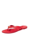 Tory Burch Women's Monroe Leather Thong Sandals In Exotic Red