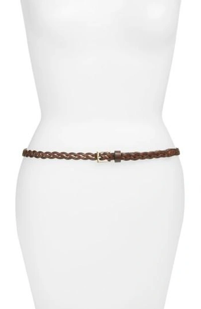 Elise M Lawrence Braided Leather Belt In Capp