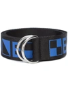 Proenza Schouler Pswl Graphic Belt In Blue