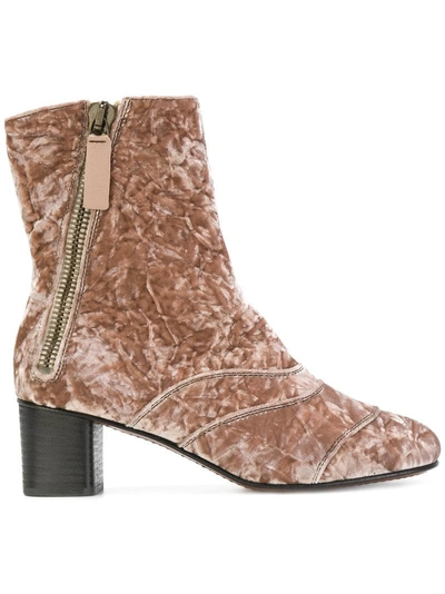 Chloé Lexie Ankle Boots - Pink