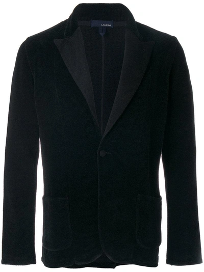 Lardini Textured Blazer - Black