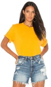 Cotton Citizen The Tokyo Crop Tee In Yellow