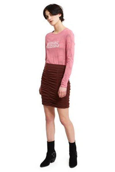 Opening Ceremony Ruched Skirt In Umber