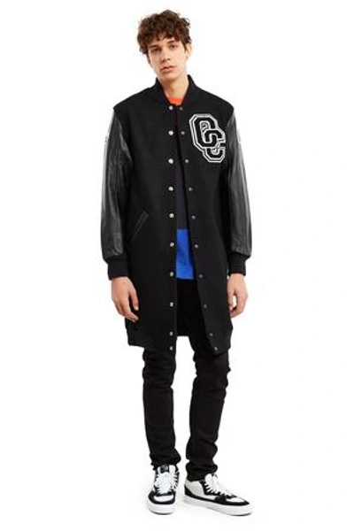 Opening Ceremony Oc Varsity Long Jacket In Black