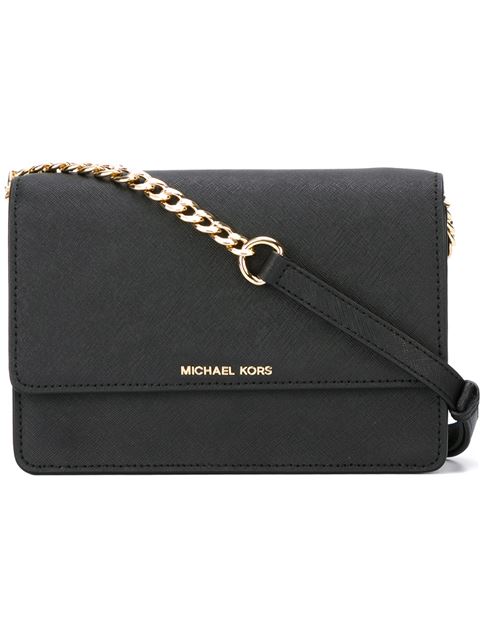 Michael Michael Kors Daniela Large Saffiano Crossbody Bag, Black | ModeSens