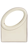 Staud Limone Leather Handbag In Cream
