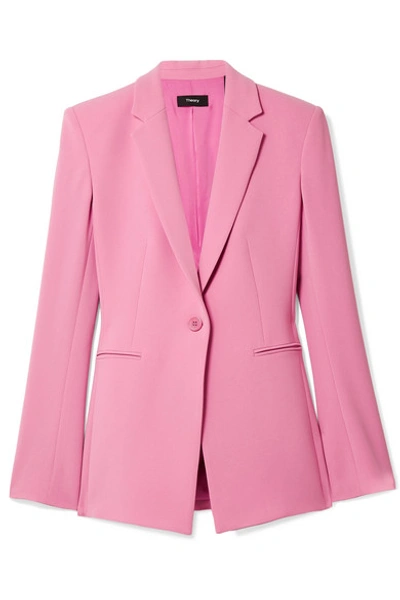 Theory Admiral Crepe Power Jacket In Rosa Bubble