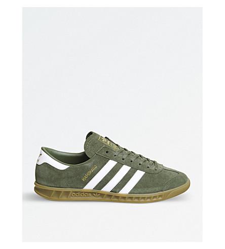 womens adidas khaki hamburg trainers