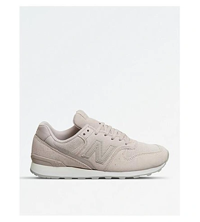 New Balance 996 Low-top Suede And Mesh Trainers In Pink