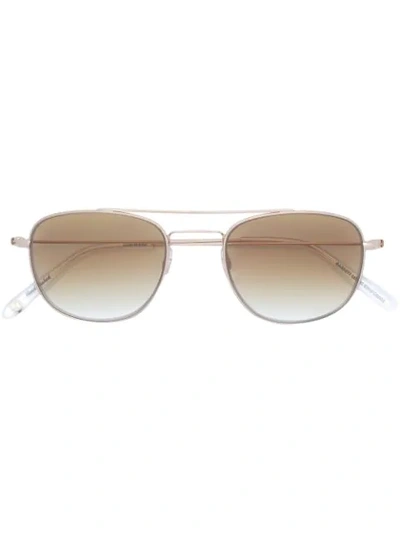 Garrett Leight Club House Sunglasses In Yellow