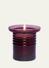 Aina Kari Fenice Murano Glass Candle In Purple