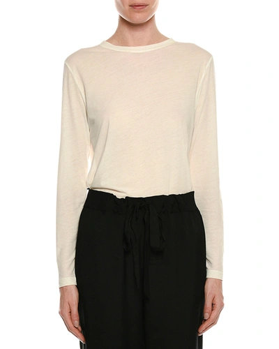 Tom Ford Long-sleeve Round-neck Cotton Top