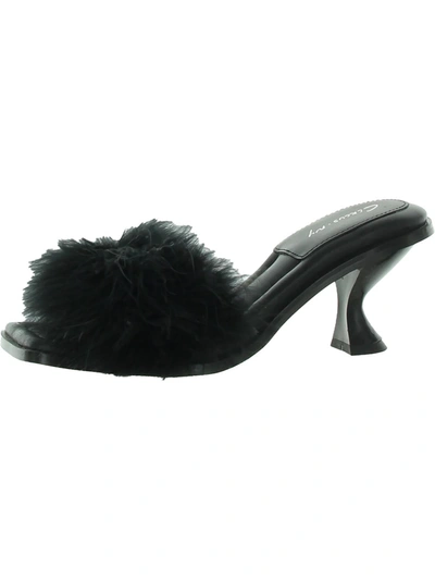Circus By Sam Edelman Florence Feather Slide Sandal In Black
