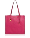 Marc Jacobs The Grind East/west Leather Tote In Hydrangea/gold