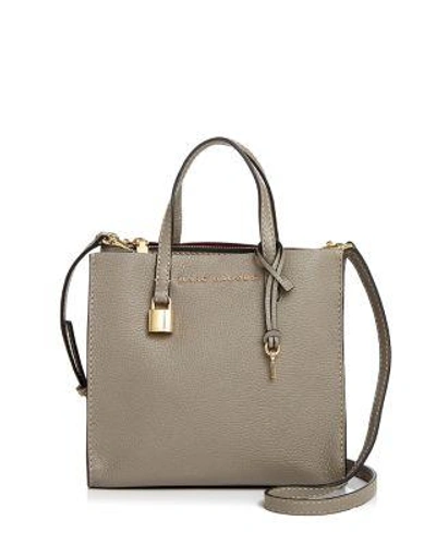 Marc Jacobs The Grind Mini Colorblock Leather Tote - Grey In Stone Grey