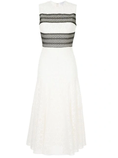 Giambattista Valli Daisy Macramé Lace Dress In White