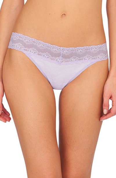 Natori Bliss Perfection One-size Thong In Grape Ice